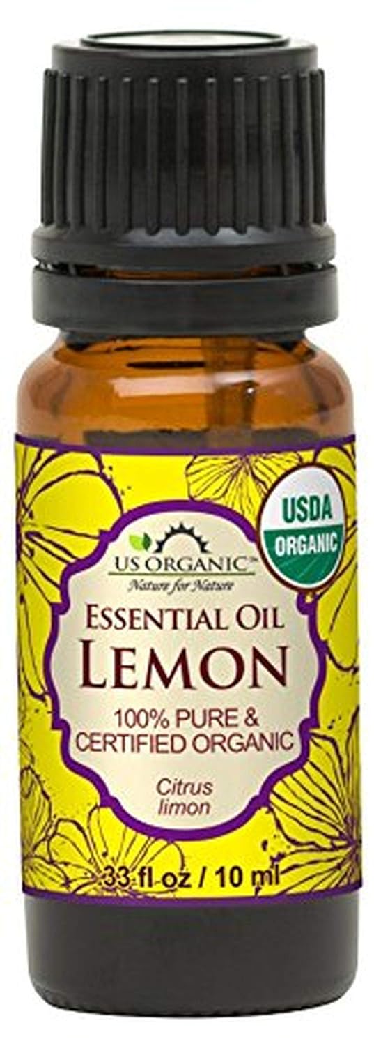 US Organic 100% Pure Lemon Essential Oil - USDA Certified Organic