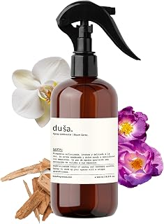 Dusa Santal Room Spray - 16.9 fl oz - Ultimate Home Fragrance, Bed Room Essentials & Soothing Fabric - Natural Air Freshener & Linen Mist for Home - Eco-Friendly Odor Eliminator w/Aromatherapy