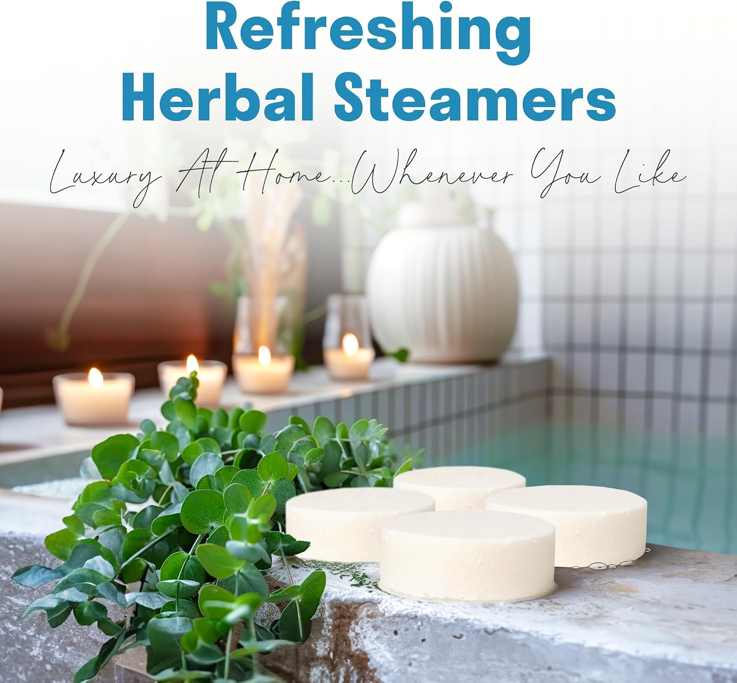 Relax Away Balance Shower Steamers 6 Pack - Aromatherapy Tablets - Essential Oils - Orange, Vanilla, Rose, Eucalyptus, Lavender, Mint - Spa-Like Shower Experience - Easy-Open Packaging
