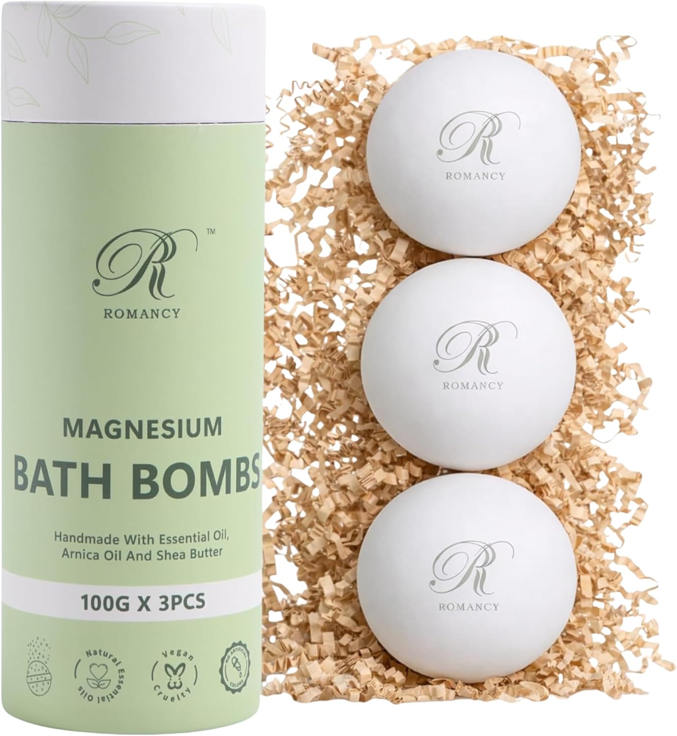 Magnesium Bath Bombs Gift Set – XL Epsom Salt Bath Bombs for Muscle Recovery, Stress Relief & Post-Workout Relaxation with Lavender & Arnica Spa Gift for Women & Men for Sore Muscles