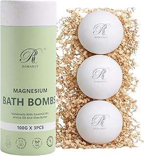 Magnesium Bath Bombs Gift Set – XL Epsom Salt Bath Bombs for Muscle Recovery, Stress Relief & Post-Workout Relaxation with Lavender & Arnica Spa Gift for Women & Men for Sore Muscles
