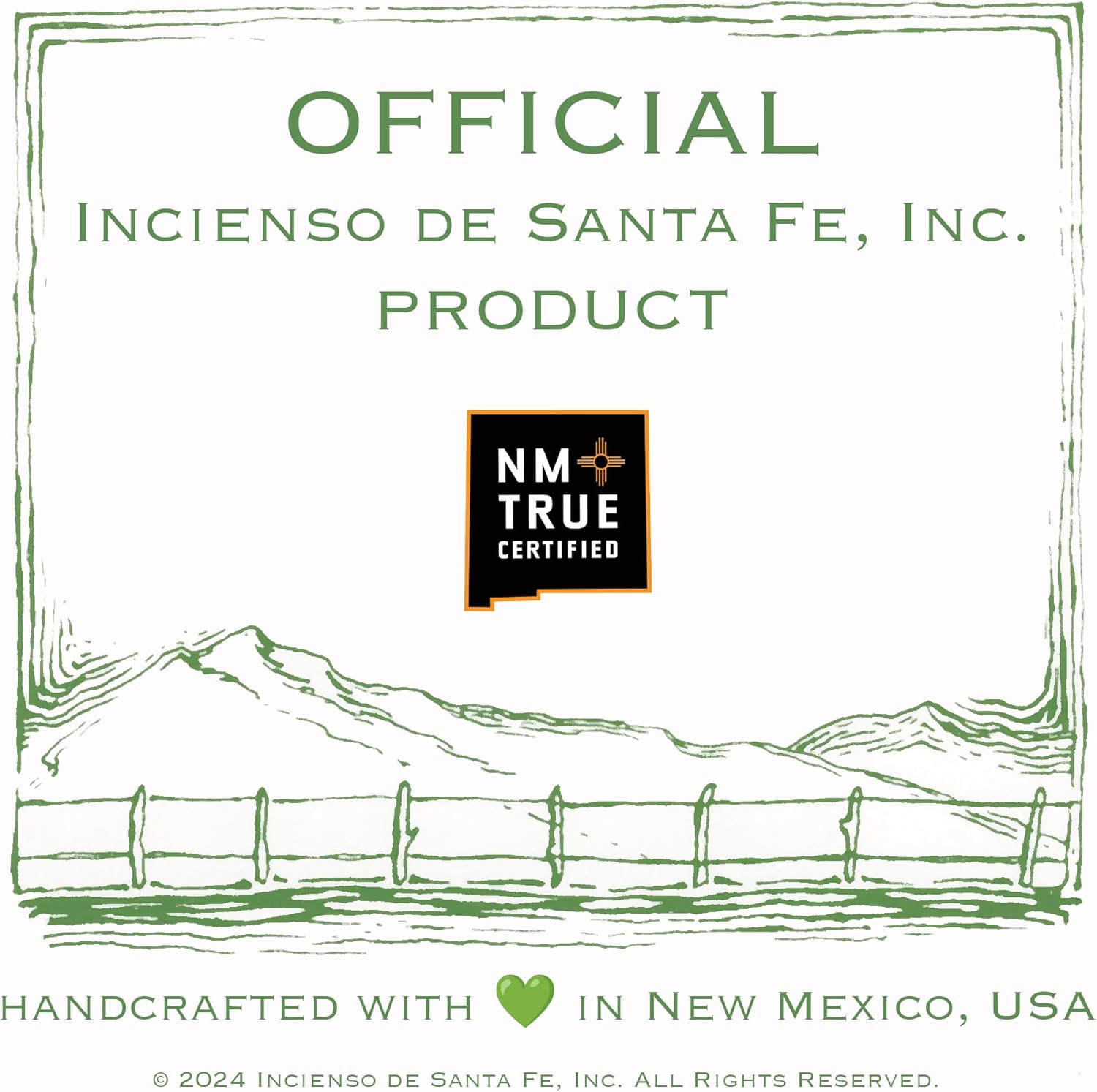 Incienso de Santa Fe - Cedar Natural Wood Incense Bricks Without Holder, 40 Count - Made in the USA