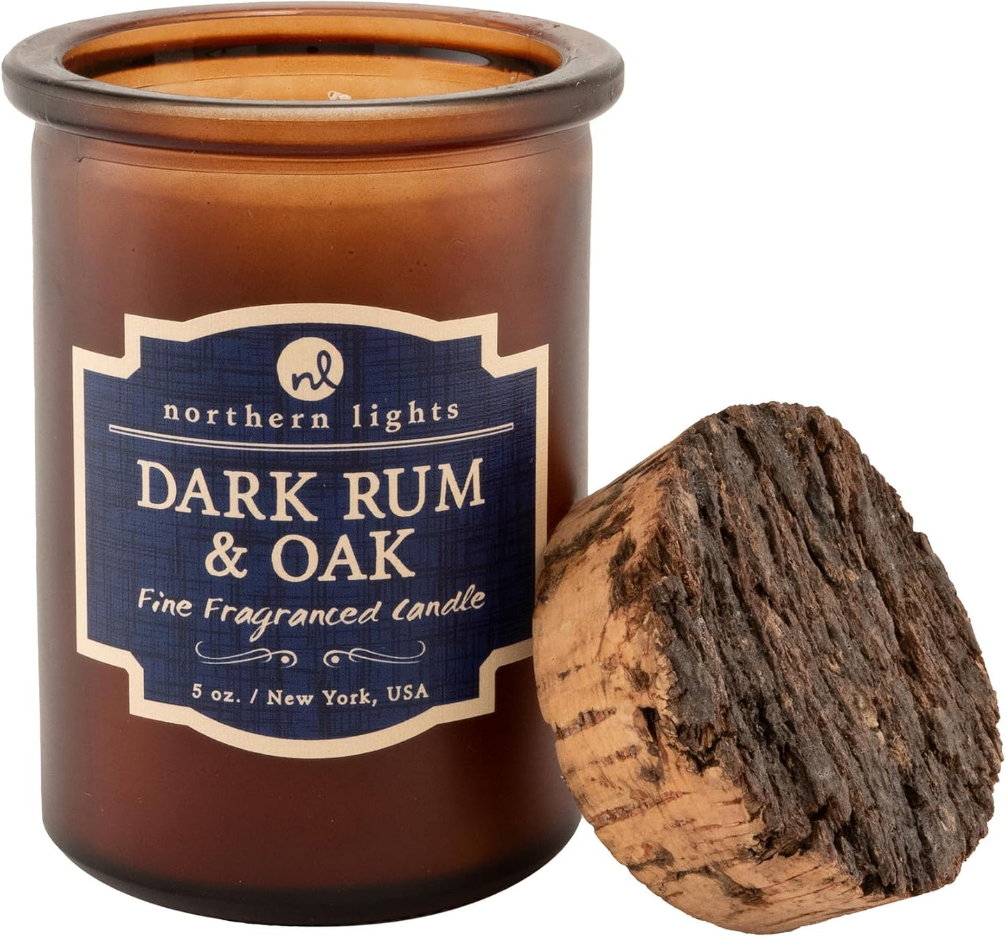 Northern Lights Candles Spirit Candles, Dark Rum & Oak