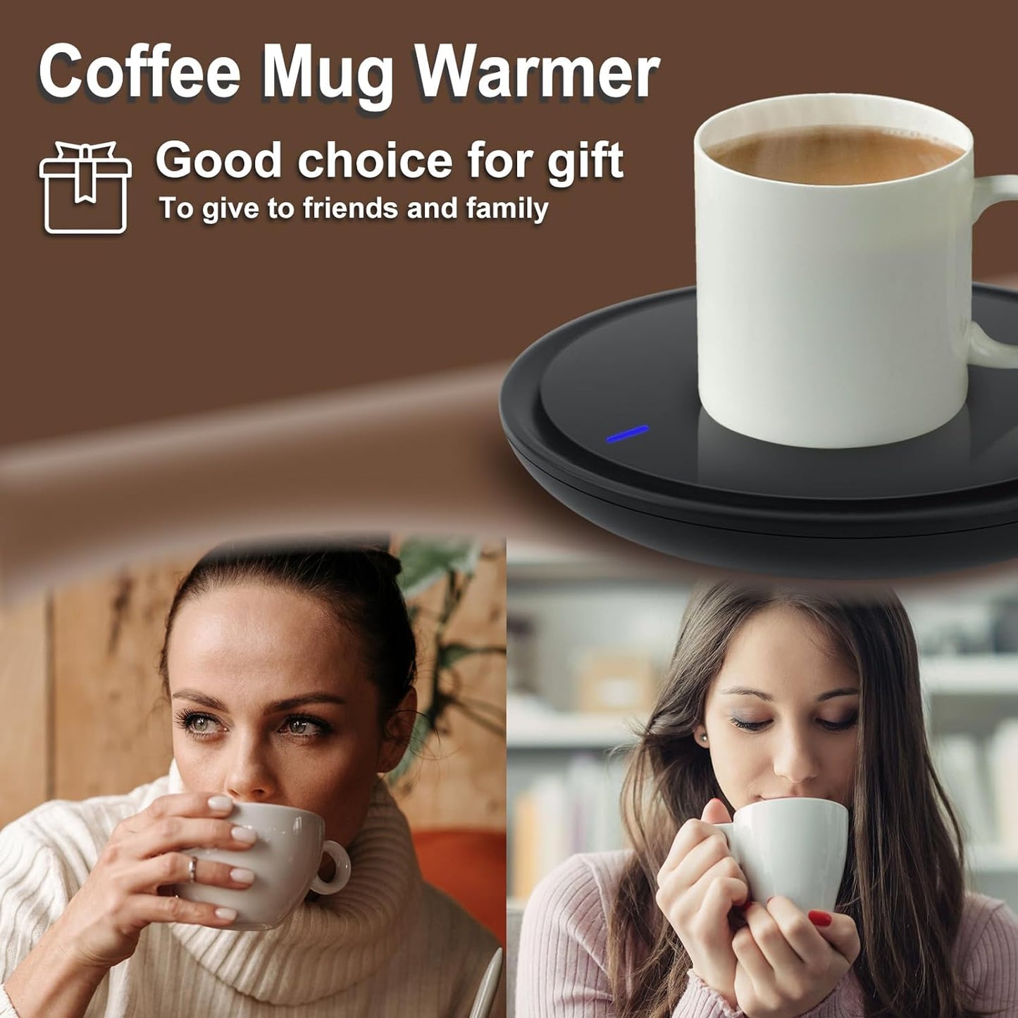 Candle & Coffee Warmer for Desk - Auto Shut Off