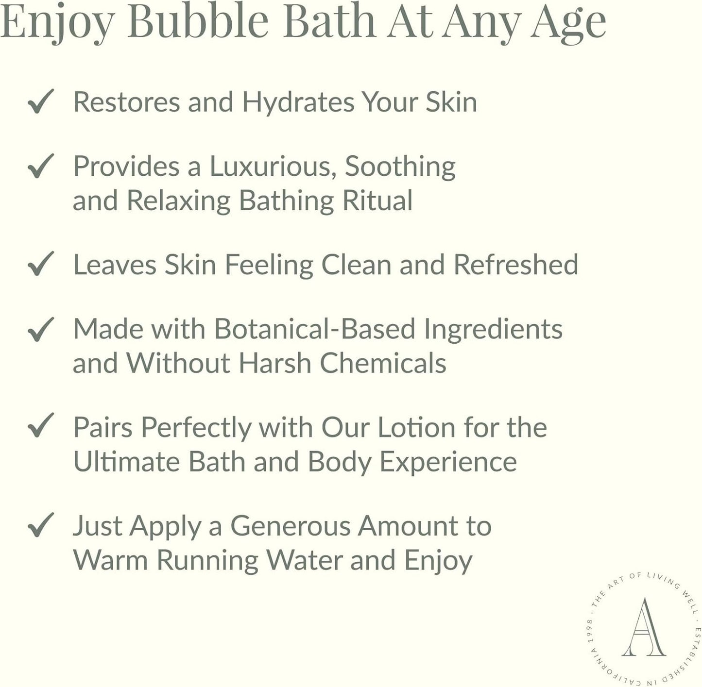 Archipelago Botanicals Luxury Lavender Bubble Bath, Moisturizing and Hydrating Gentle Bubble Bath, Helps Refresh, Restore and Soothe All Skin Types, 25 oz