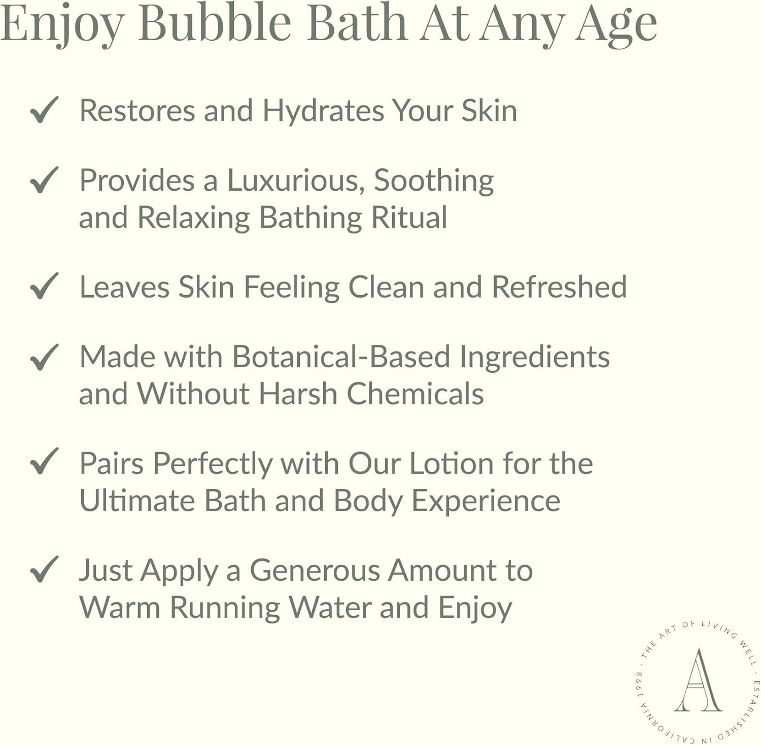 Archipelago Botanicals Luxury Lavender Bubble Bath, Moisturizing and Hydrating Gentle Bubble Bath, Helps Refresh, Restore and Soothe All Skin Types, 25 oz