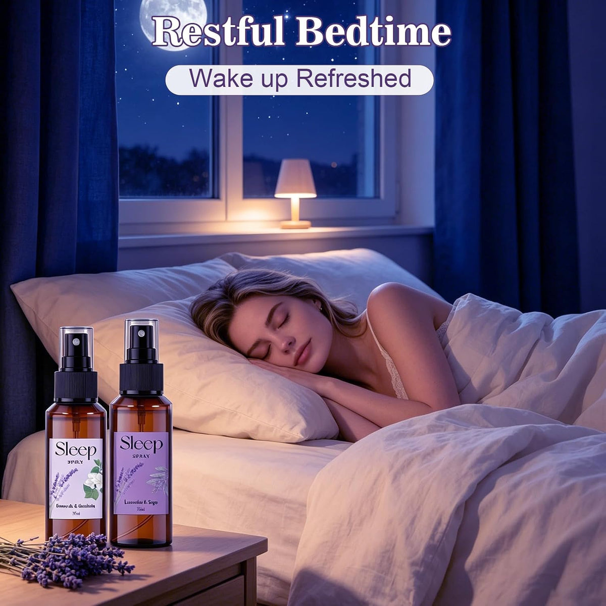 STRN Lavender Sleep Pillow Spray with Essential Oil, 2-Scent, 2 x 2.5 FL OZ