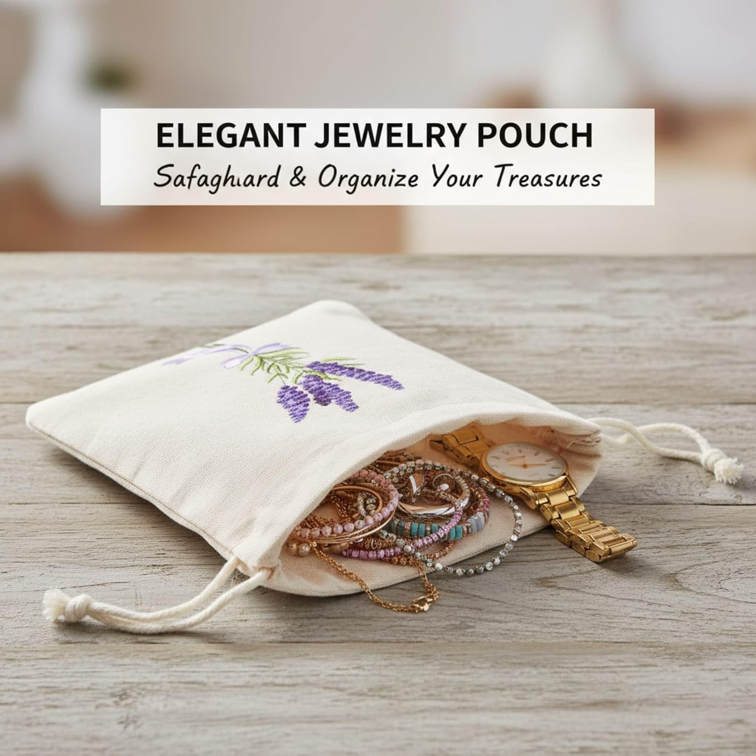 12 Pcs Sachet Bags Empty Small Sachet Bags for Fragrance Handmade Scent Sachets Lavender Pattern(13x18cm, Natural Cotton)