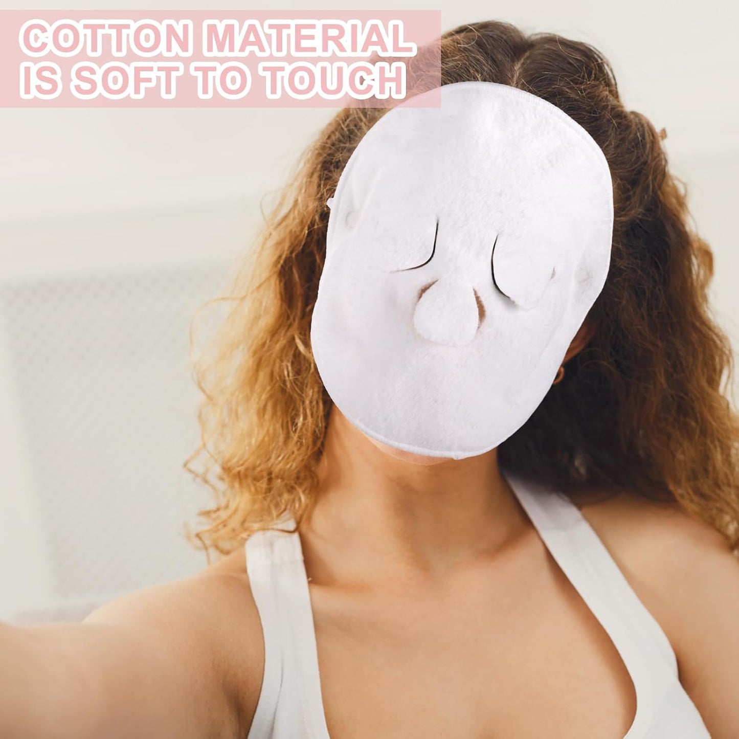 Face Steaming Towel, 4 Pack Reusable Face Towel Cold Hot Compress Facial Steamer Moisturizing Beauty Skin Care Spa Towels for Women Girls Skin Face Care Beauty Salons