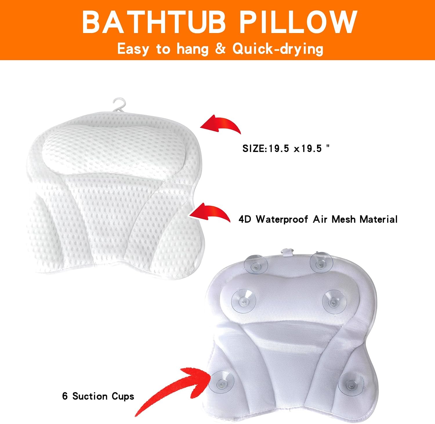 Bathtub Tray Table with Mirror and Bath Pillow, Expandable and Foldable Bamboo Bath Tray for Tub Soft and 4D Mesh Bathtub Pillow Luxury Bath Accessories Spa Gifts