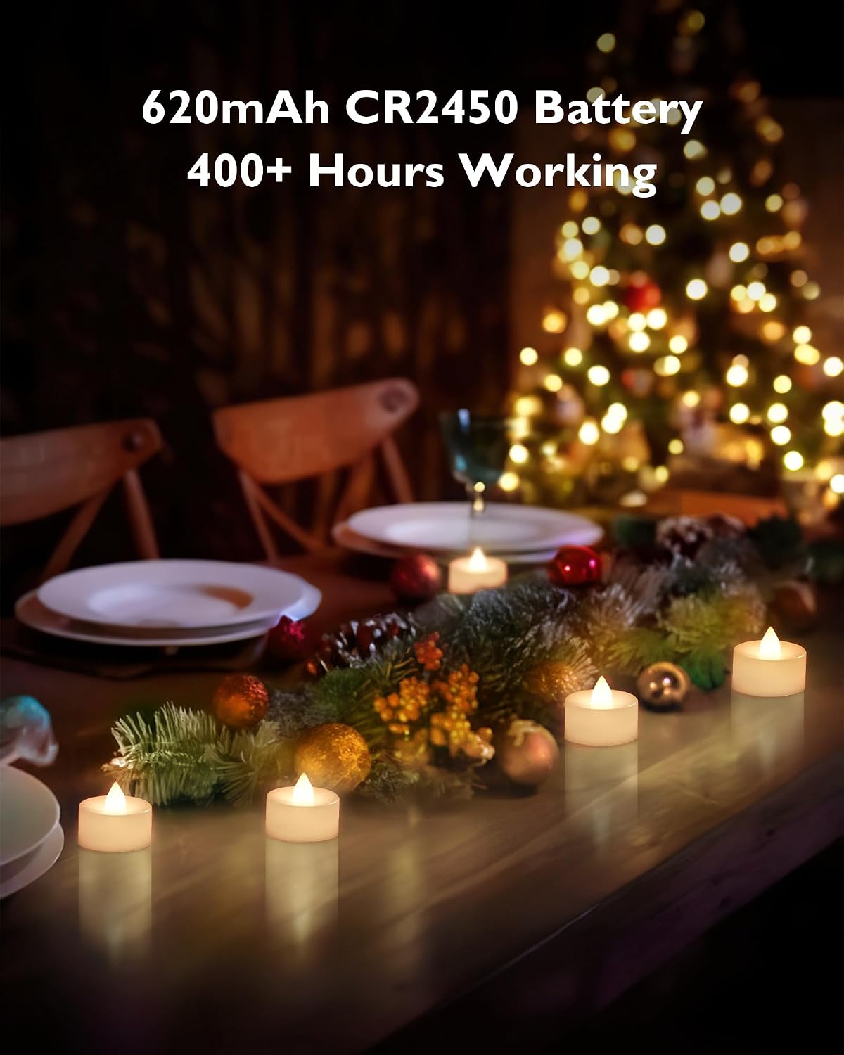 BEICHI Remote Candles, 12 Pack Timer Candle, Flameless Tea Lights Candles Battery Operated, Flickering LED Tea Lights, Timer Battery Votive Candles- Warm White- White Base