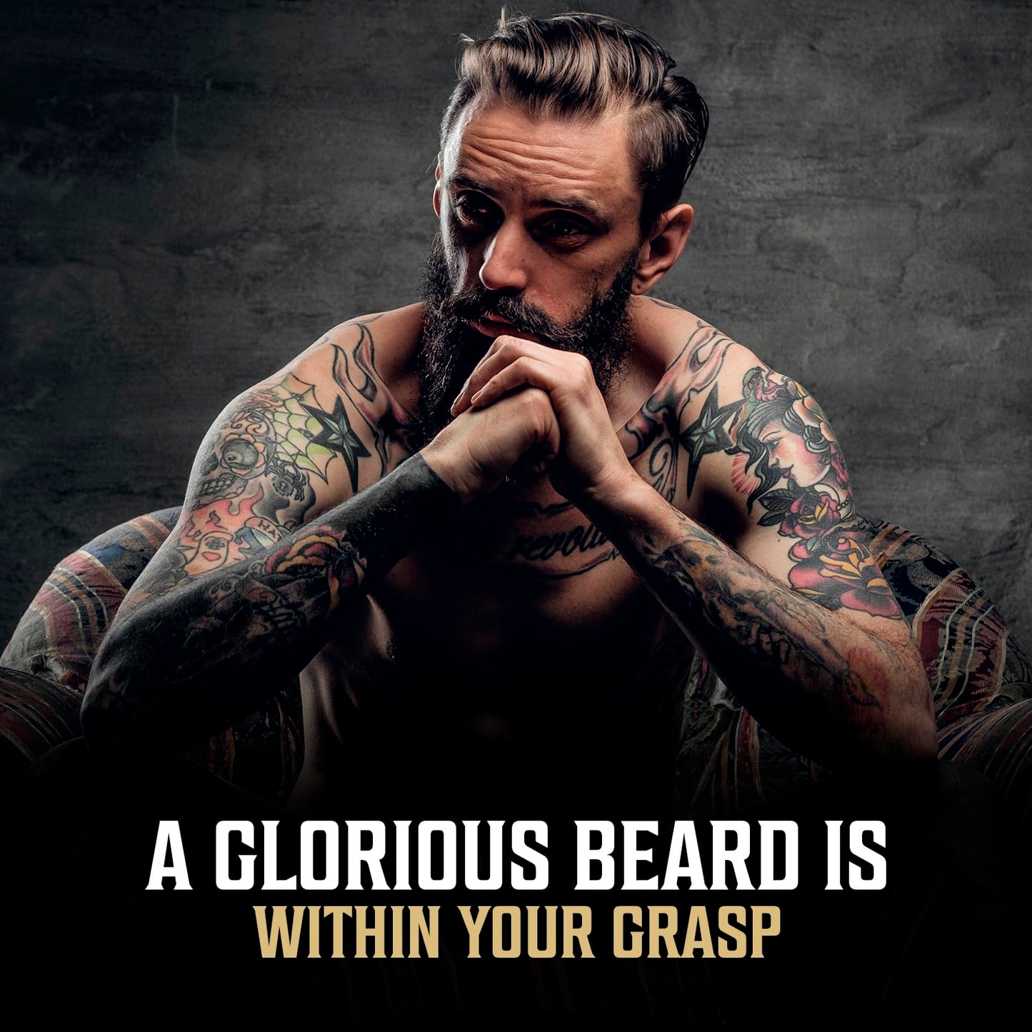 Viking Revolution Beard Oil for Men - Natural Mens Beard Oil with Argan Oil and Jojoba Oil - Beard Softener,Strengthens and Moisturizes - Beard Conditioner for Men (Spiced Vanilla, 1 Pack)
