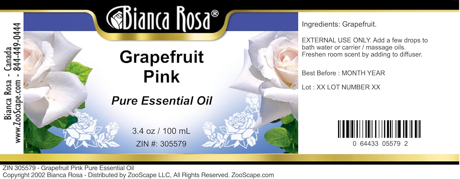 Grapefruit Pink Pure Essential Oil (3.40 oz, ZIN: 305579)