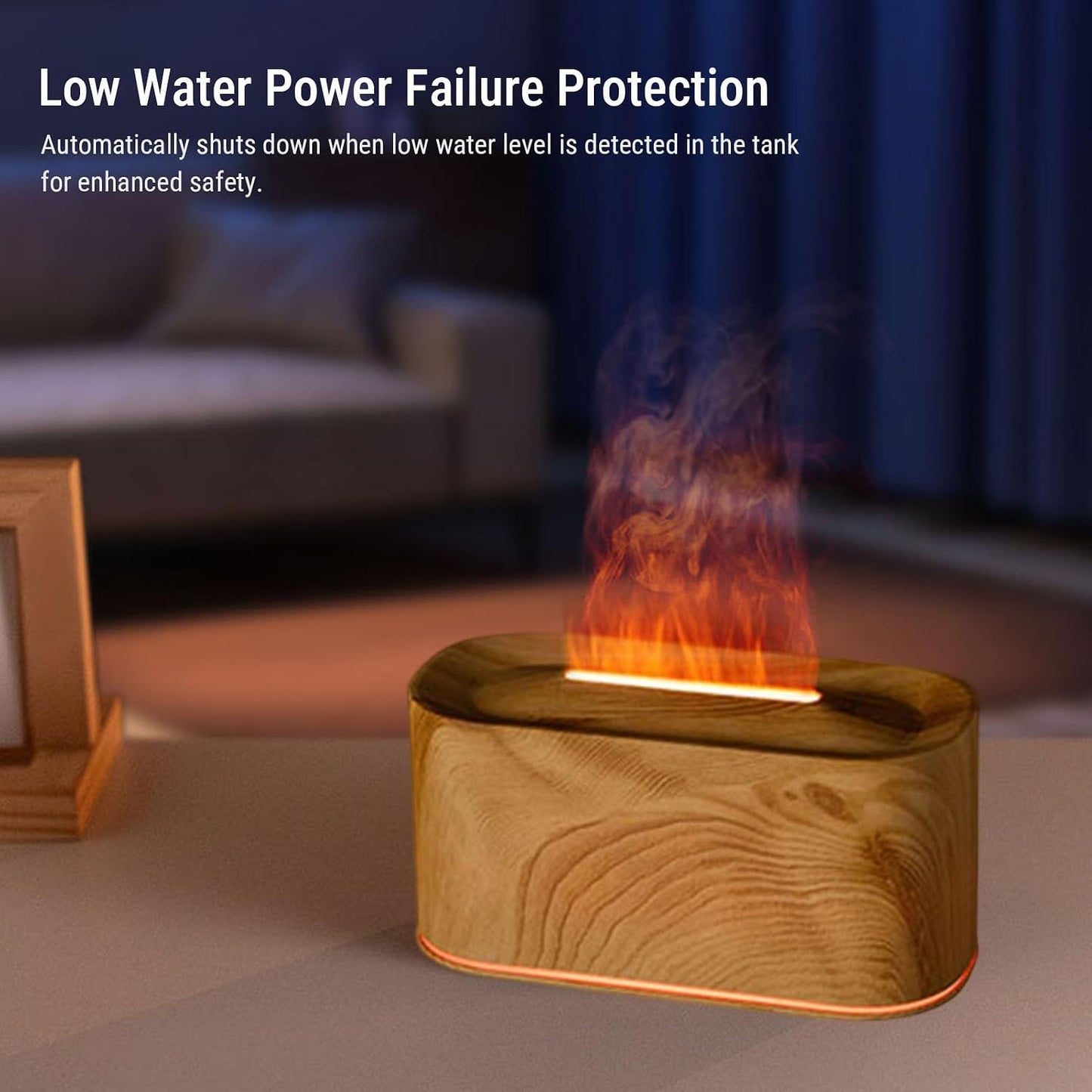 ZJchao Diffuser Humidifier Aromatherapy Essential Oil Diffuser 220ml Ultrasonic Effect with 7 Color Light Modes for Home Office Bedroom (Light Wood Grain)