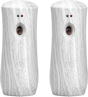 Automatic Air Freshener Spray Dispenser (2-Pack), Free Standing or Wall Mounted,Battery Operated Sprayer for Home, Indoor, Bathrooms, Offices, Hotels and Commercial Places (BHW-01)