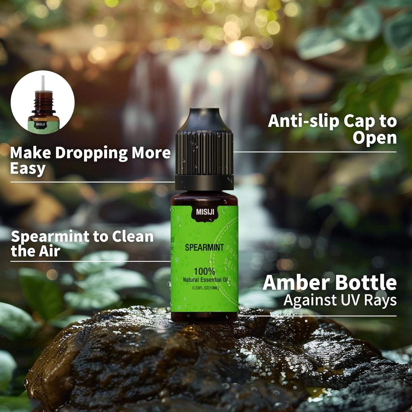 Essential Oil Set for Diffuser for Home,Lavender,Spearmint,Tea Tree,Eucalyptus,Orange