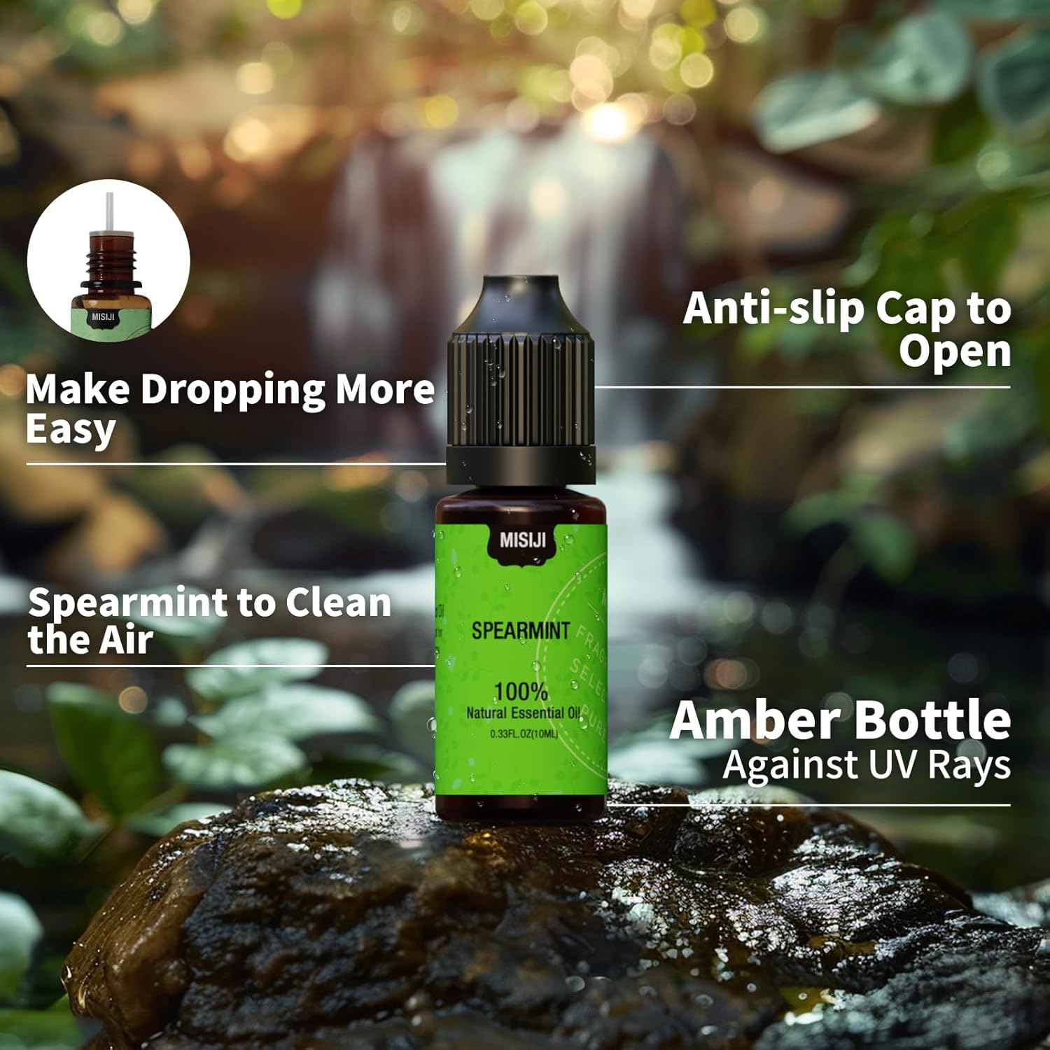 Essential Oil Set for Diffuser for Home,Lavender,Spearmint,Tea Tree,Eucalyptus,Orange