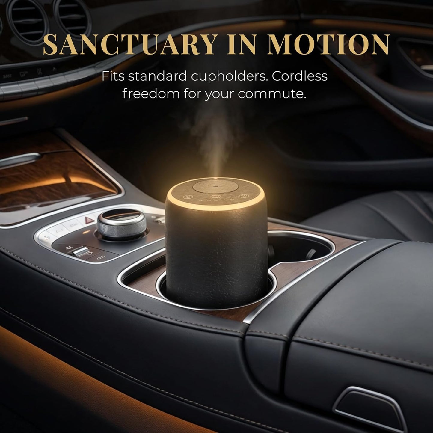 Waterless Scent Machine for Home – Luxury Cold Air Nebulizing Diffuser – Premium Textured Design with 7-Color LED – Optimized for Hotel Collection Fragrance Oils & Essential Oils
