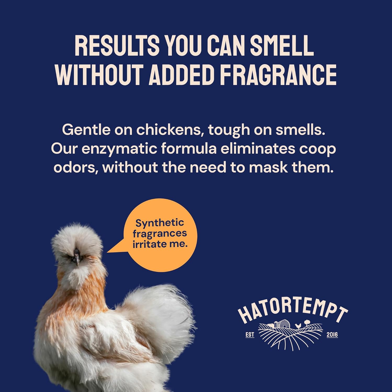 Hatortempt Chicken Coop Deodorizer & Cleaner Spray - 32 fl oz, Unscented - Ammonia Control Odor Eliminator & Coop Refresher for Chickens