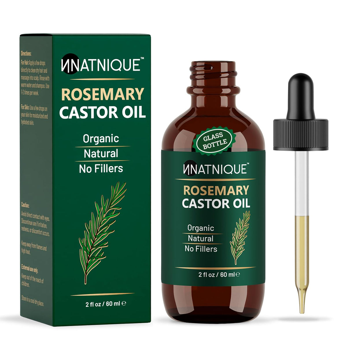 Natnique Rosemary Castor Oil