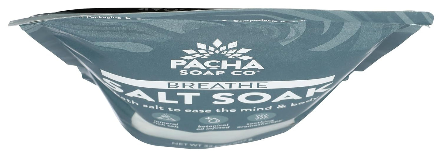 PACHA SOAP Breathe Salt Soak, 32 OZ