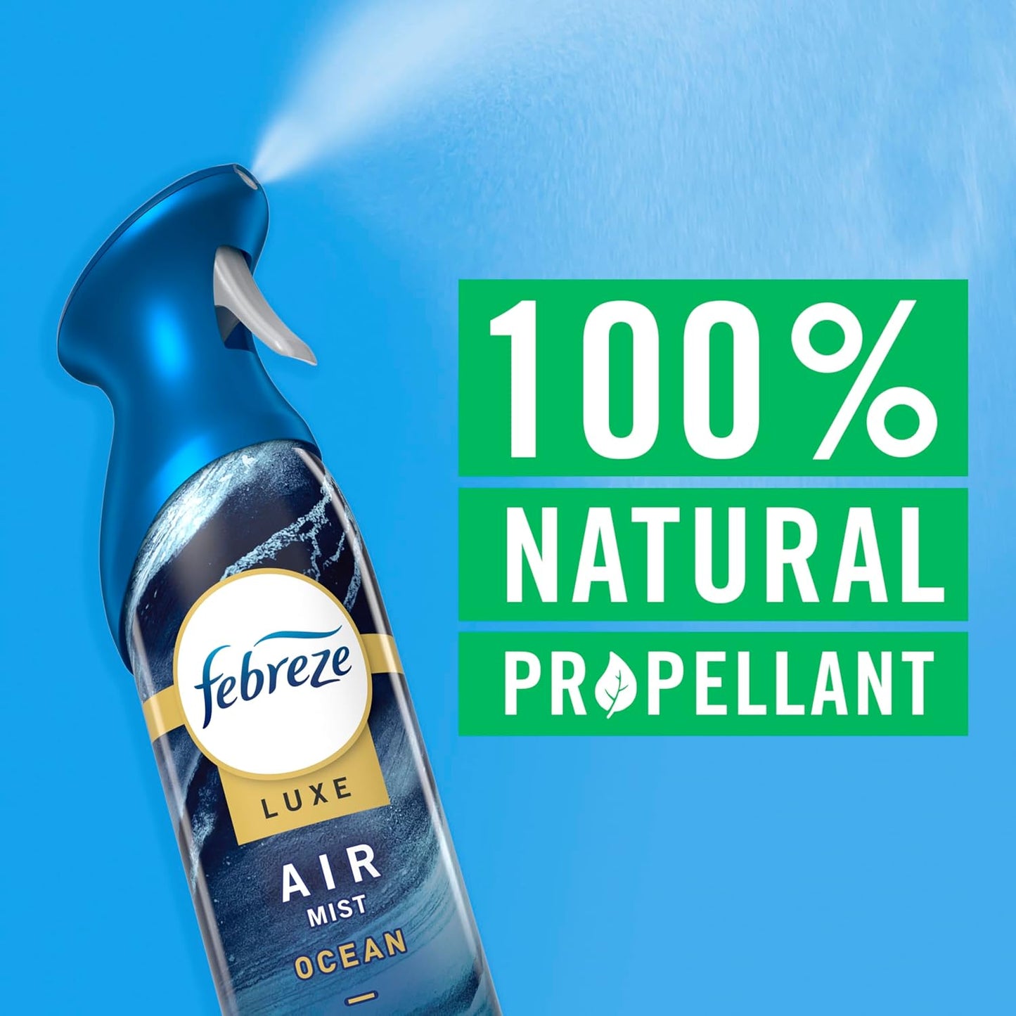 Febreze New & Improved Air Mist Ocean Air Freshener, Home and Kitchen Essentials, Odor Fighting Room Spray, 8.1 oz bottle