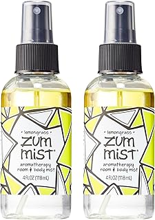 Indigo Wild Zum Mist Room & Body Spray - Aromatherapy Essential Oil Spray - Natural Body Mist & Room Spray - Lemongrass Scent - 4 fl oz (2 Pack)