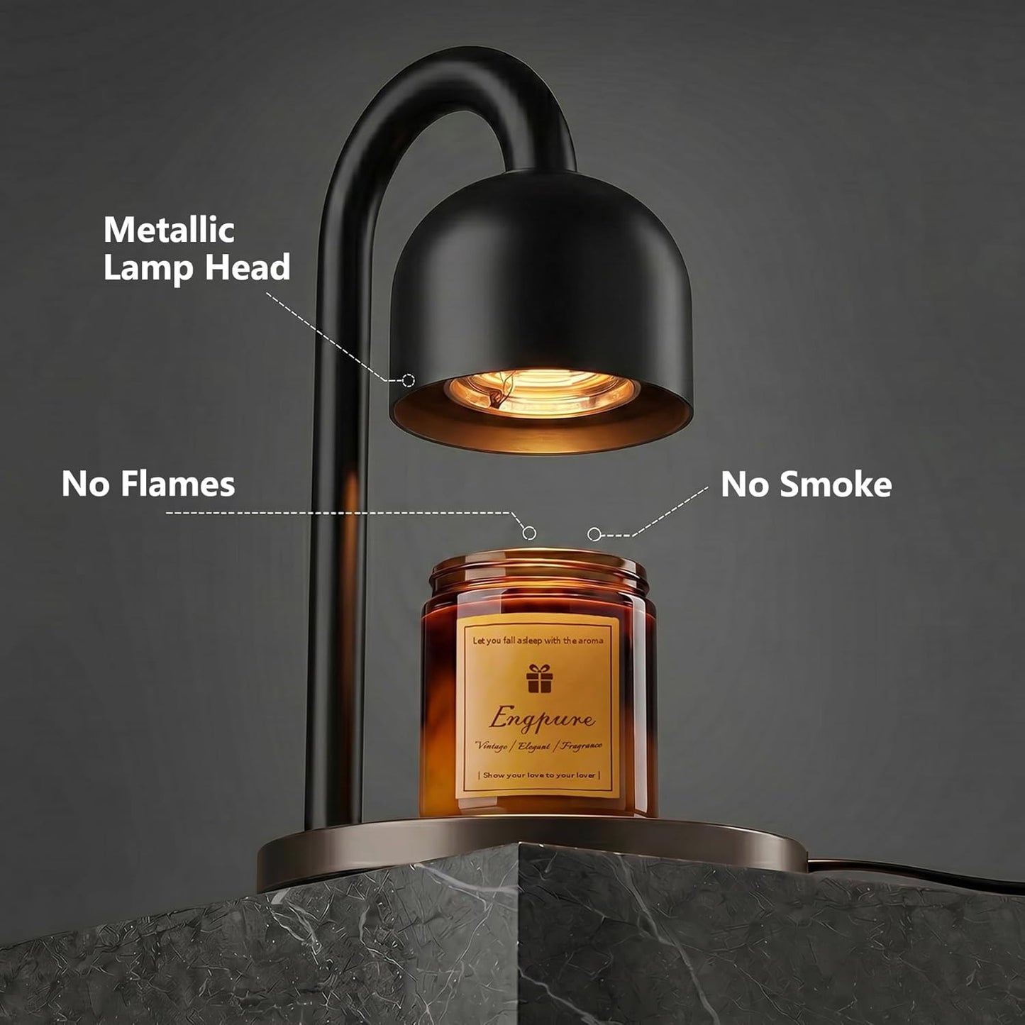 Engpure Candle Warmer Lamp with Timer Dimmer Adjustable Height for New Home Decor, Birthday Gifts for Women,Candle Warmer for Women Mom Mother's Day Gfit