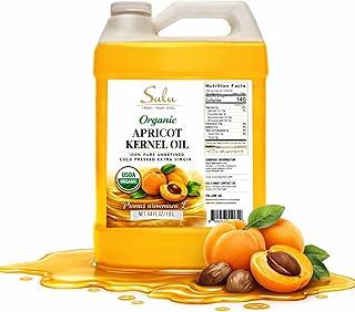 USDA Organic Cold Pressed Unrefined Apricot Kernel Oil (64 oz)