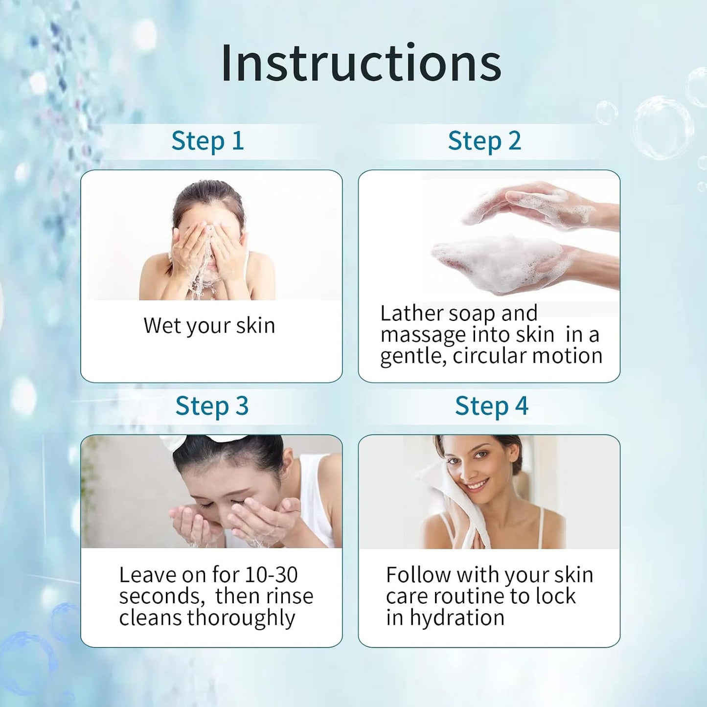 2 PK Sea Salt Soap 3.5 Oz Each, Exfoliating Acne Deeply Clean Problem Skin, Natural Goat's Milk, All Skin Types, Face Wash Body Wash Skincare, Women Men Gift