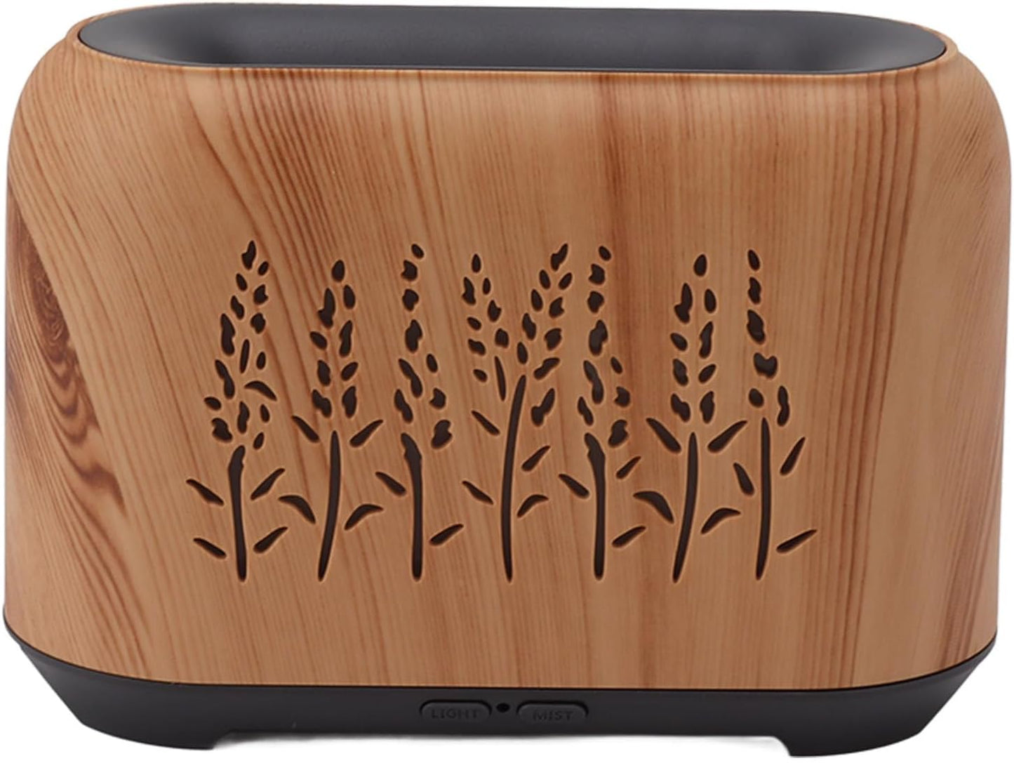 Ultrasonic Humidifier for Essential Oils USB Simulated Aromatherapy Expandable Fragrance Machine for Home (Light Wood Grain)