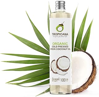 Tropicana Virgin Coconut Oil 100% Organic Cold-Pressed Virgin Coconut Oil 100 ml 3.38 fl. oz.