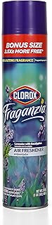 Clorox Fraganzia Aerosol Air Freshener in Lavender with Eucalyptus Scent - Long-Lasting Room Spray, Odor Eliminator for Home, Bathroom, and Bedroom, 20 oz Bonus Size