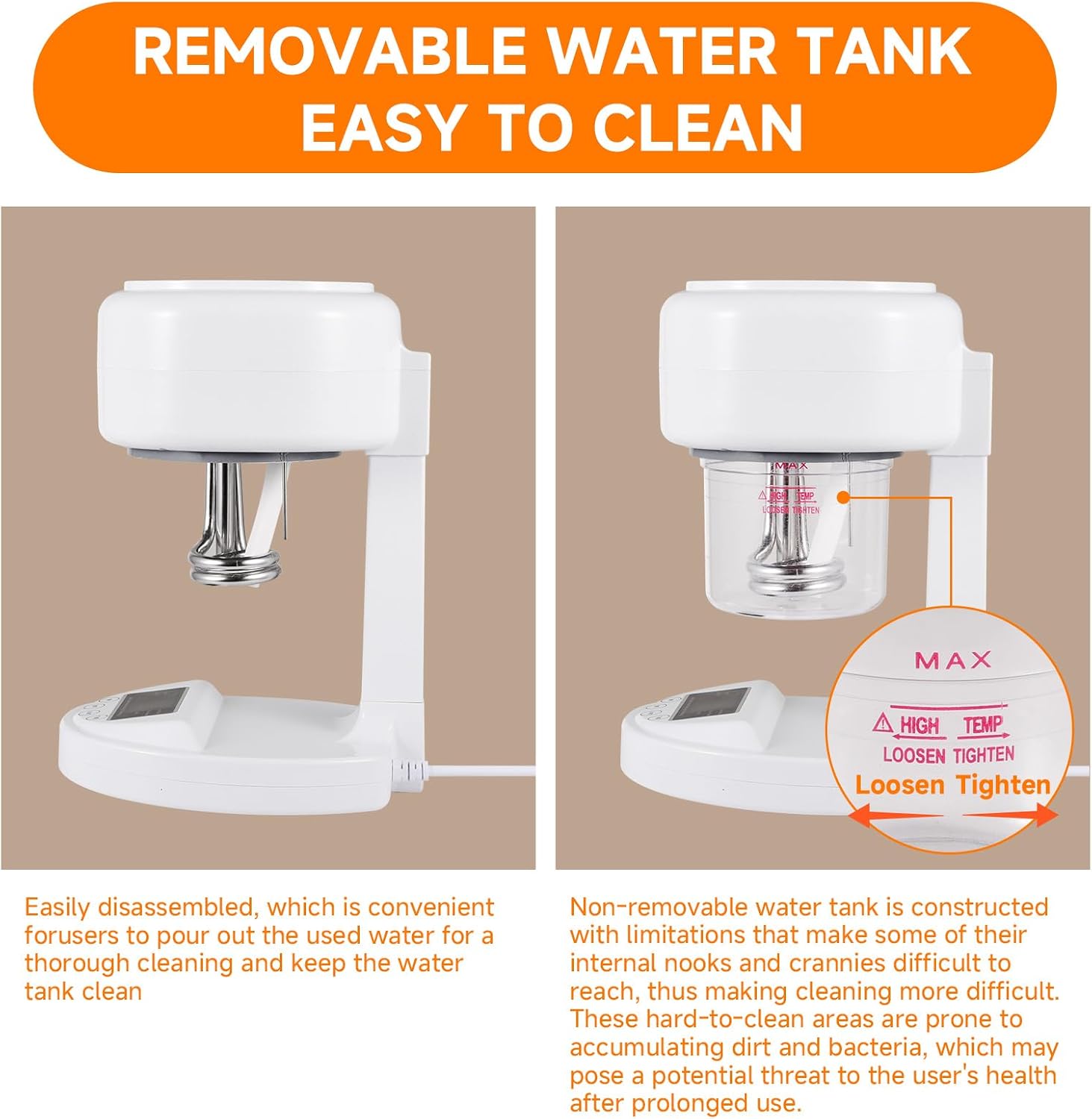 Facial Steamer Nano Ionic Face Steamer with Extendable Arm, Portable Facial Steamer, Rotating Nozzle Esthetician Vapor Face Steamer