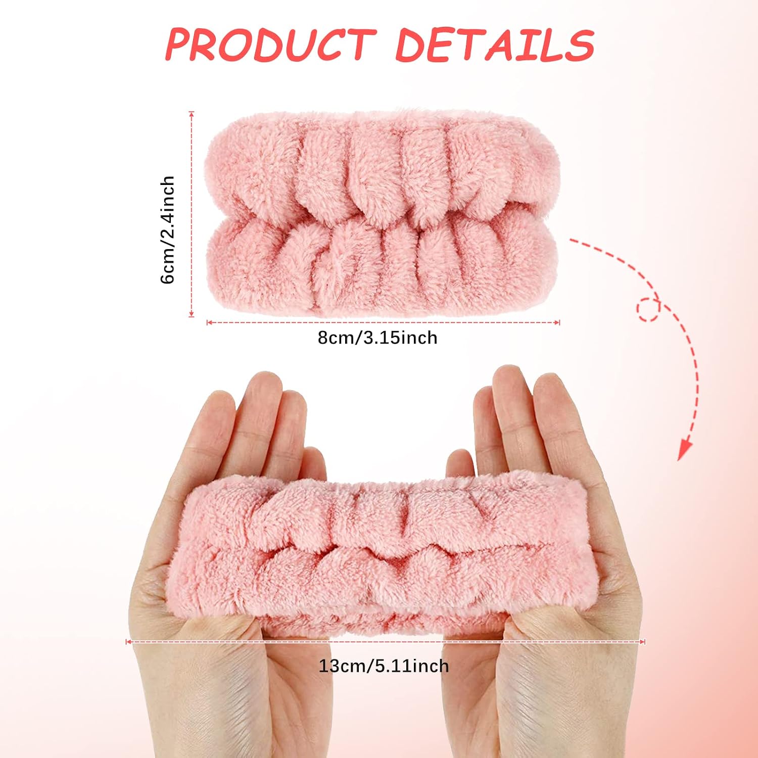 Chuangdi 4 Pairs Wrist Bands for Washing Face Wrist Spa Microfiber Wash Towel Band Scrunchies Absorbent Wristbands Sweatband for Women Prevent Liquid from Spilling(Stylish Colors)