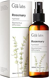 Gya Labs Rosemary Hydrosol - 3.4 Fl Oz - Hydrating Face & Body Mist for Skin Toner & Hair Refresher - As Pillow, Room & Linen Spray for Fresh Scent