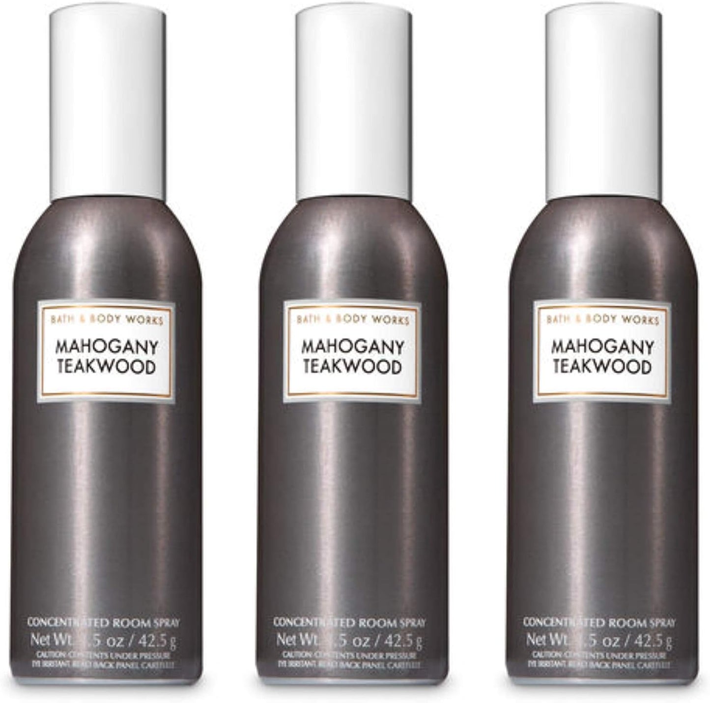 Bath & Body Works Mahogany Teakwood Room Spray - Lot of 3