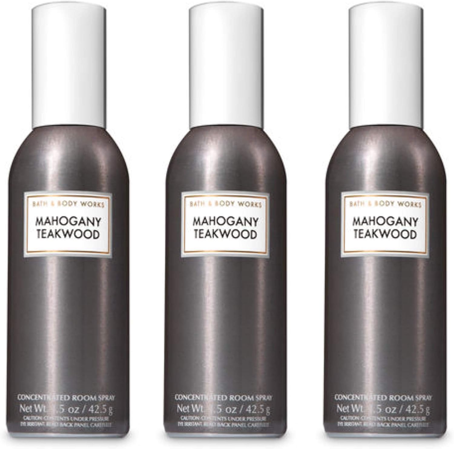 Bath & Body Works Mahogany Teakwood Room Spray - Lot of 3