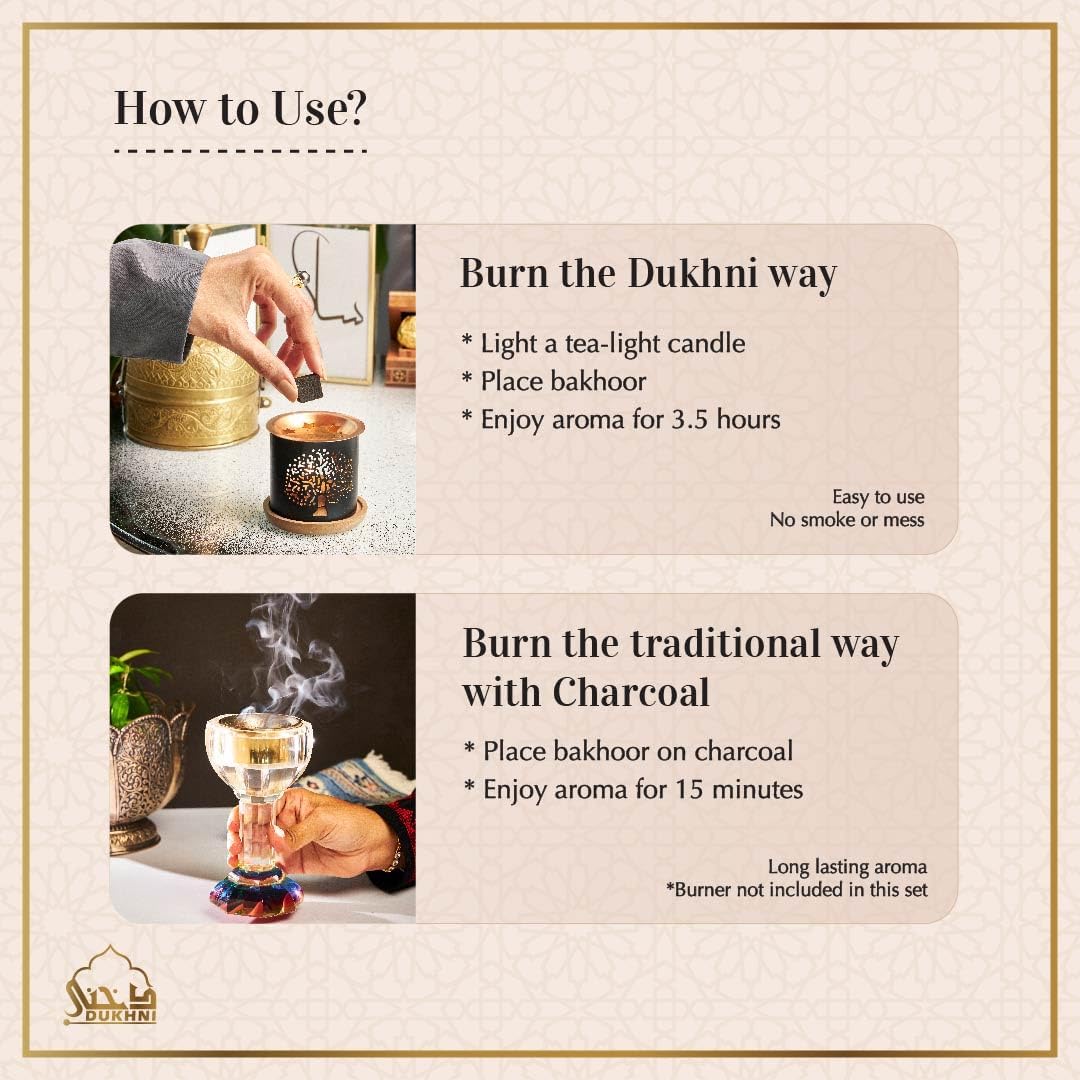 Oud Bakhoor Collection Set by Dukhni |12 Assorted Boxes | 120 pc Bakhoor |Refill Packs | Arabic Incense | Perfect for Prayer time, Ramadan, Eid, Gifts & hampers | Long Lasting