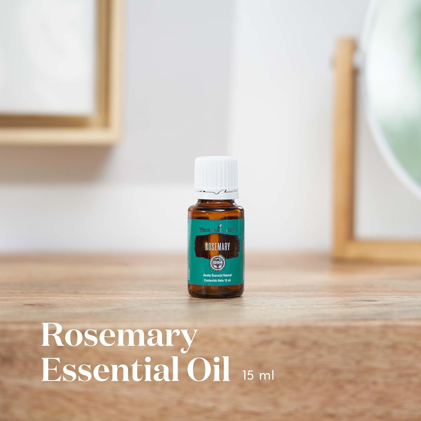 Young Living Rosemary Essential Oil | 15 ml | Crisp, Herbaceous Aroma for Diffusion, Topical Use & Aromatherapy | Supports Cognitive Clarity & Relaxation | Premium Seed to Seal® Essential Oil