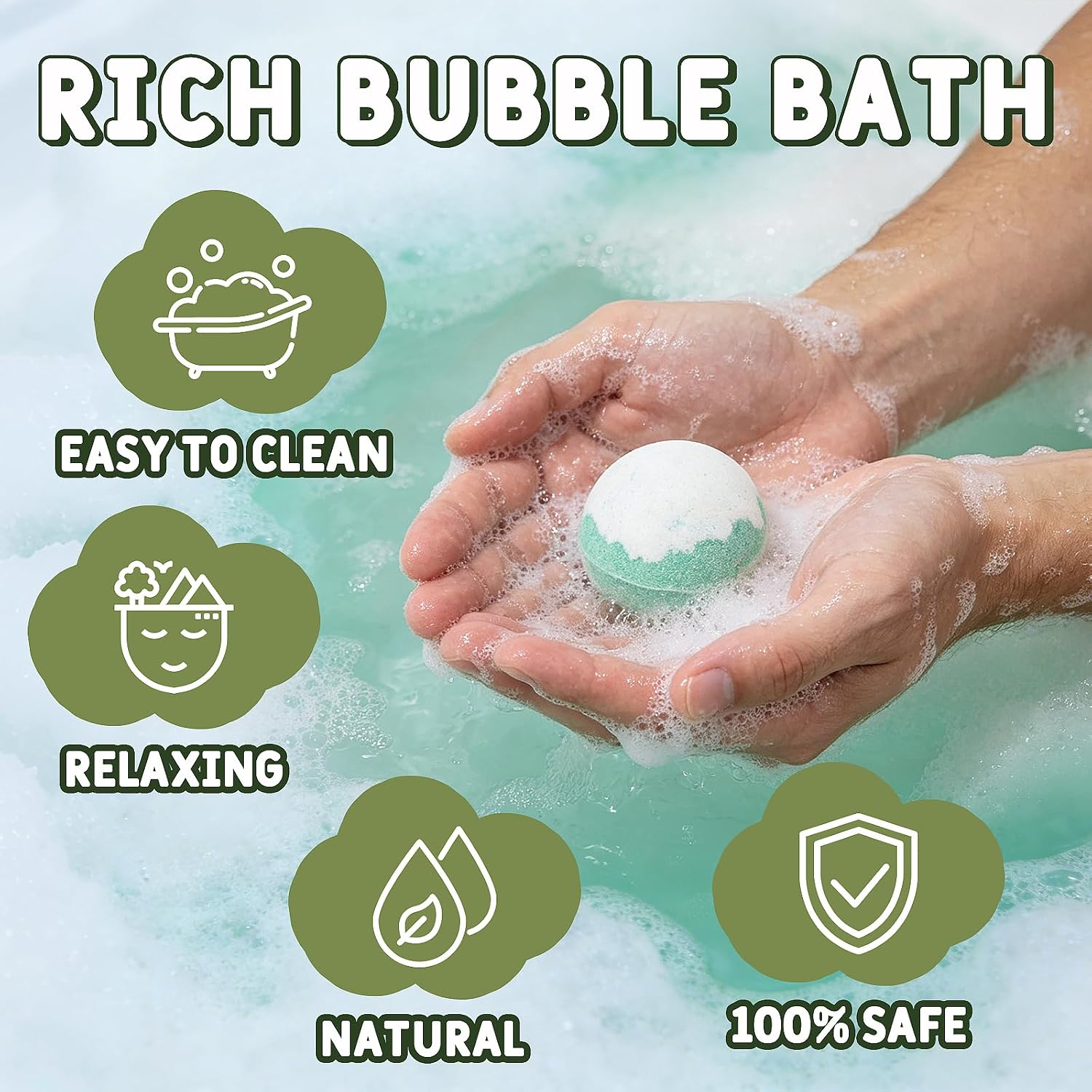 Bath Bombs for Kids with Surprise Inside, 12 Pack Bath Bombs with Mini Land Animal Toys Inside, Fizzy Bath Balls for Fun, Birthday Gifts, Perfect for Boys and Girls