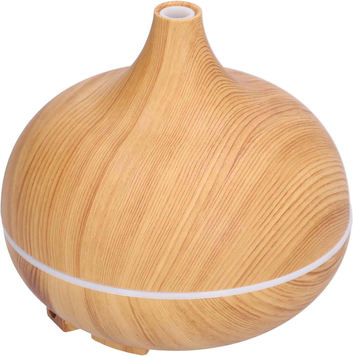 150ml Wood Grain Aromatherapy Diffuser USB Essential Oil Diffuser with Cool Mist and 7 - Color LED Night Light - Quiet Humidifier for Bedroom, Office, Living Room