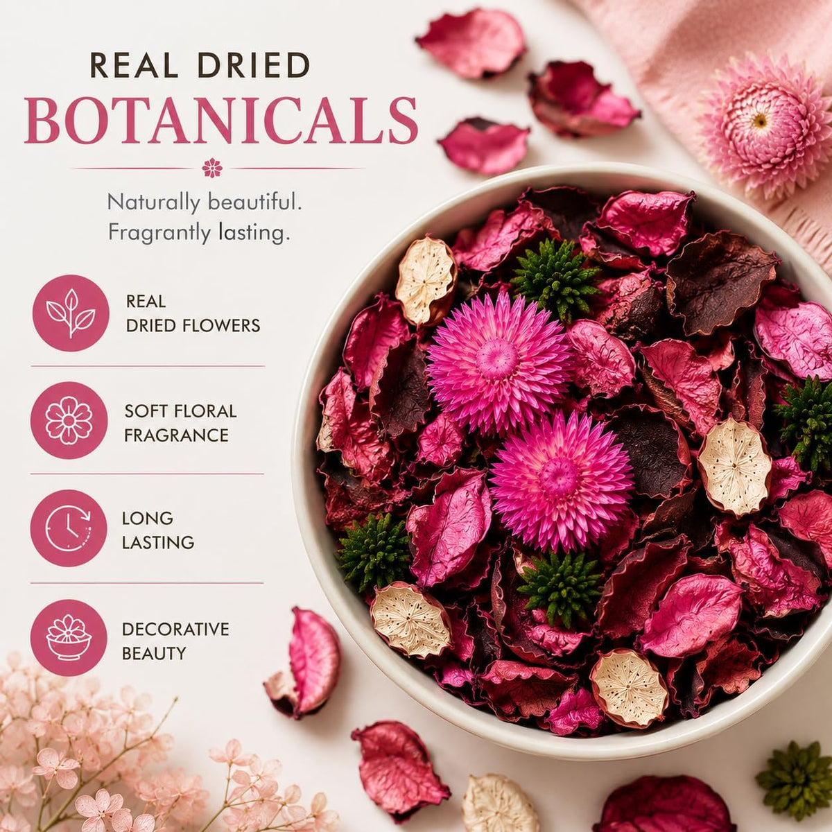 Pink Potpourri Bags