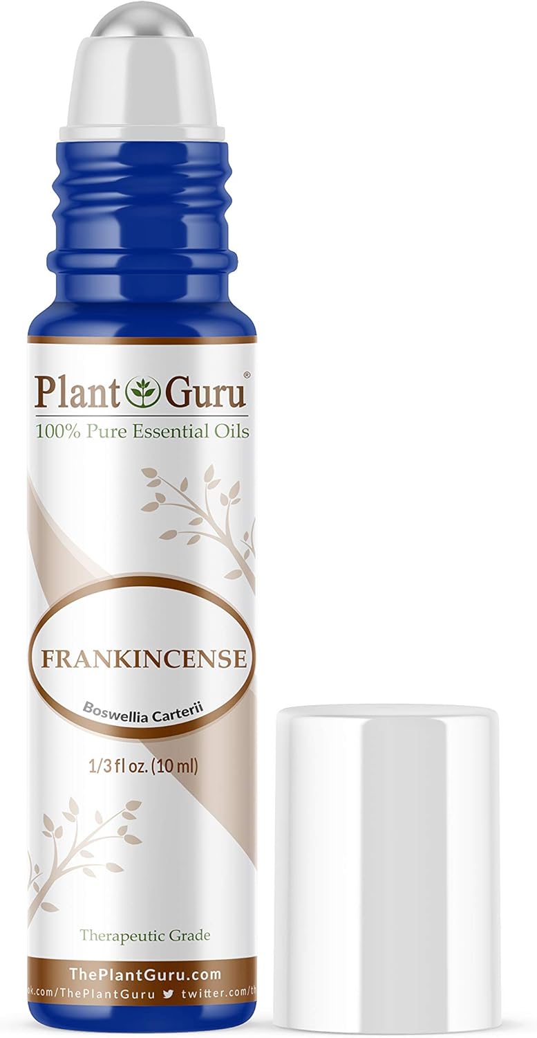 Frankincense Essential Oil Roll on 10 ml. Extract of Boswellia Carterii 100% Pure, Pre-Diluted Therapeutic Grade.
