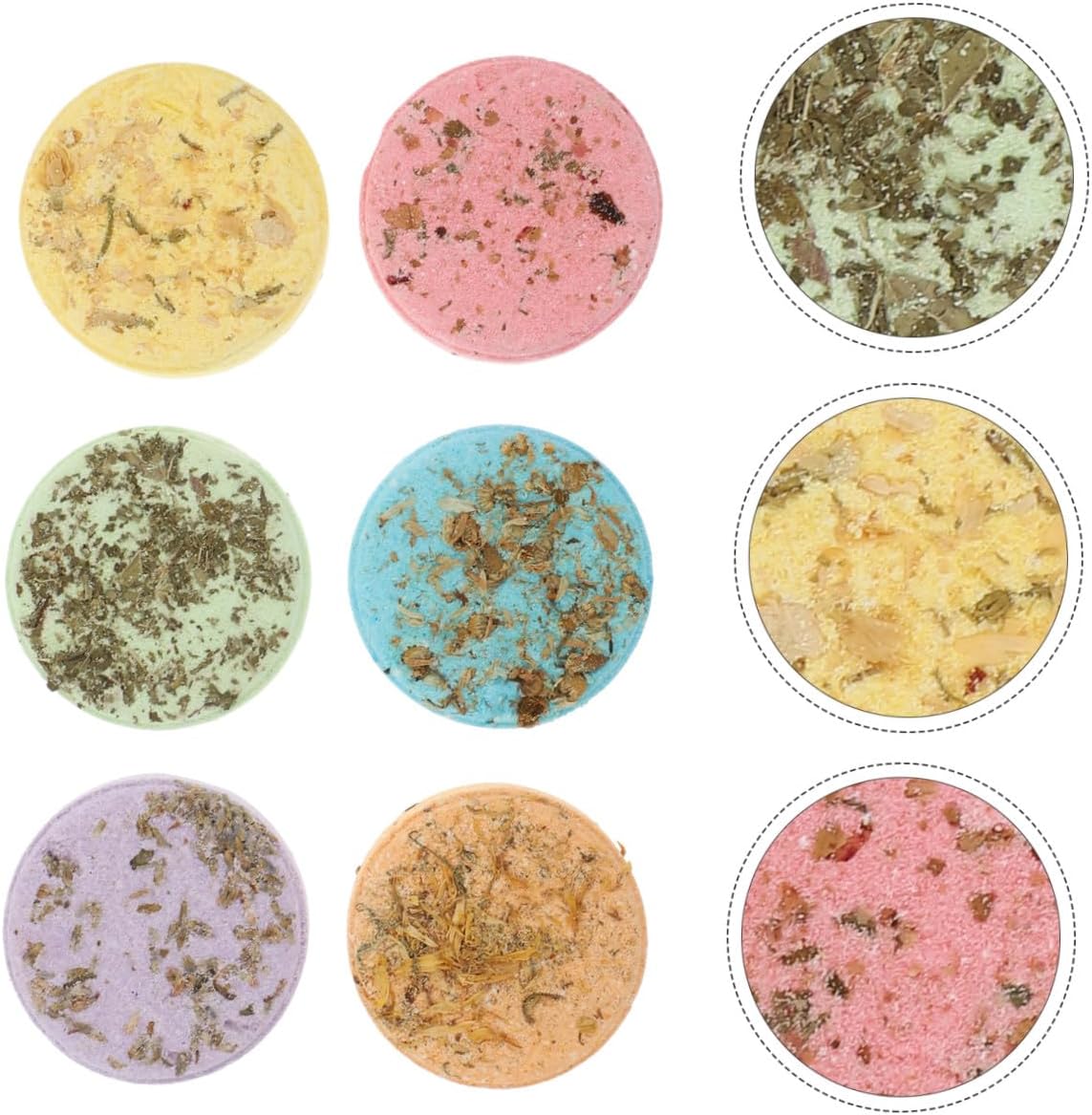 6pcs Aroma Bath Flakes Shower Bombs Bath Accessories Sheets Aroma Tablets Refreshing Experience