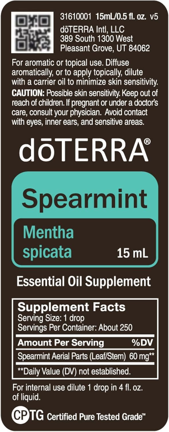 doTERRA - Spearmint Essential Oil - 15 mL