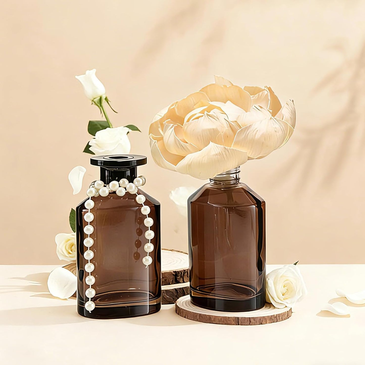Reed Diffuser Sets Refillable Cosmetic Spray Bottles Home Fragrance Accessories Oil Dispensing Bottles Liquid Distribution Bottle DIY Empty Bottle Flat