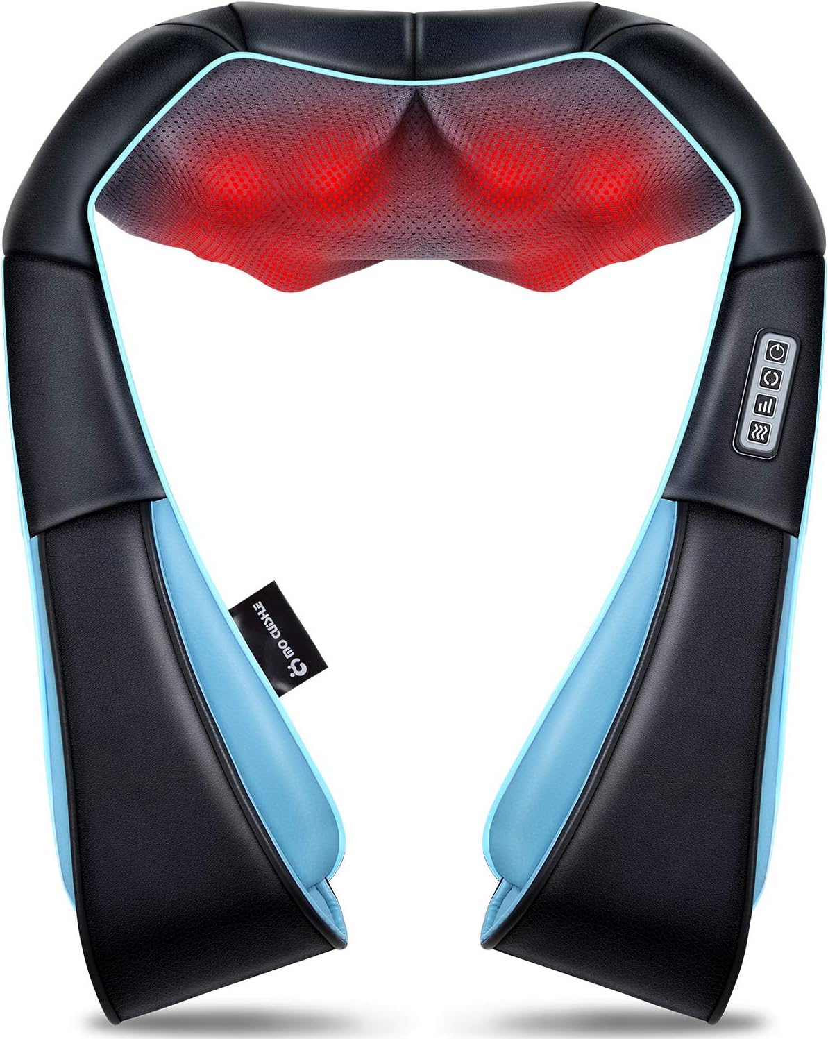 Mo Cuishle Women Men Gifts, Shiatsu Back Shoulder and Neck Massager with Heat, Electric Deep Tissue 4D Kneading Massage, Best Gifts for Mom Dad Wife Husband her Him, Christmas, Birthday (NOT Cordless)