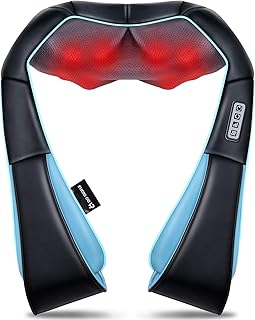 Mo Cuishle Women Men Gifts, Shiatsu Back Shoulder and Neck Massager with Heat, Electric Deep Tissue 4D Kneading Massage, Best Gifts for Mom Dad Wife Husband her Him, Christmas, Birthday (NOT Cordless)