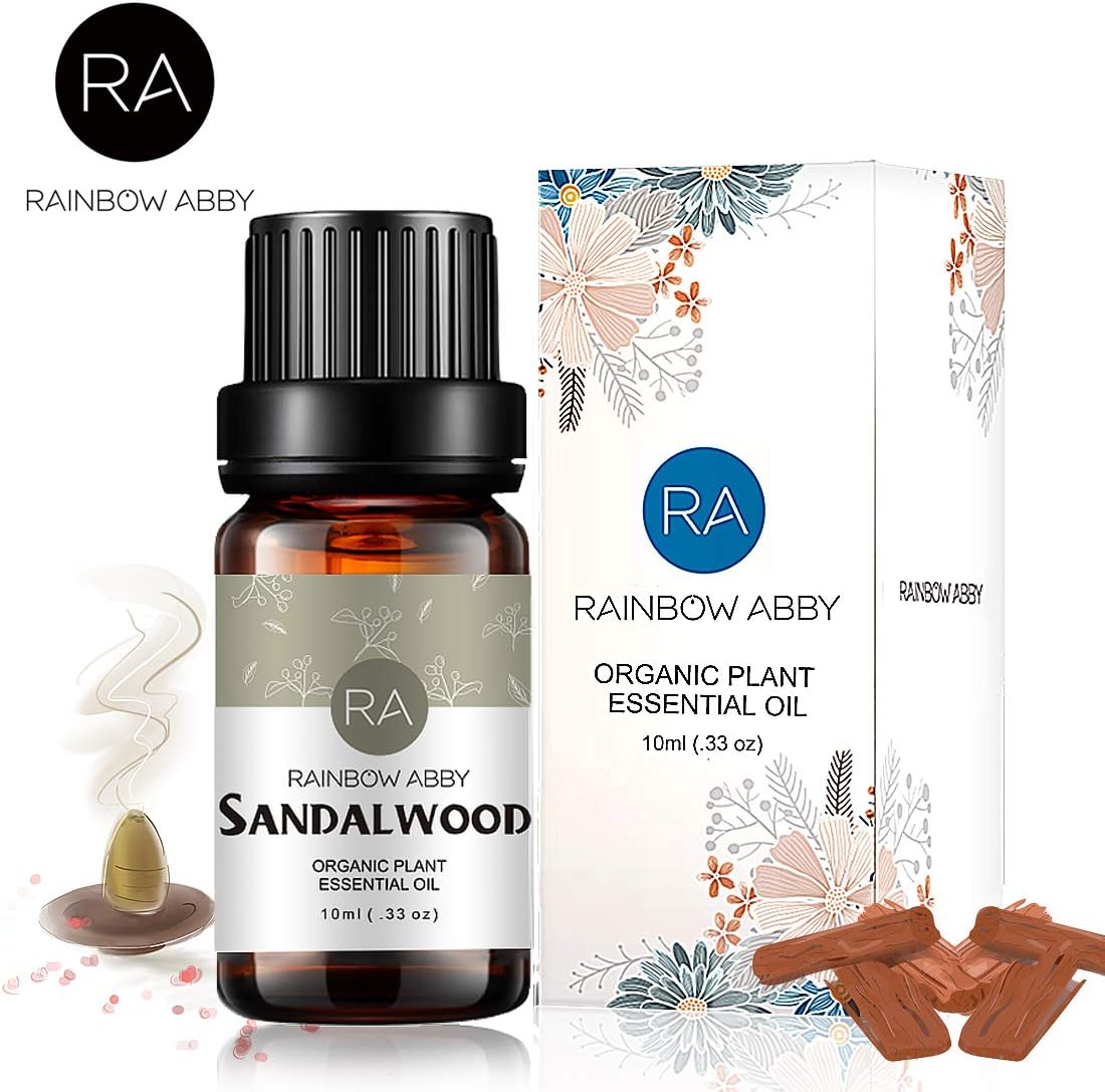 Sandalwood Essential Oil, 100% Pure Natural Aroma Sandalwood Oil for Diffuser (10ML)